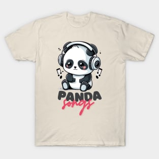 A Cute Panda & His Songs T-Shirt